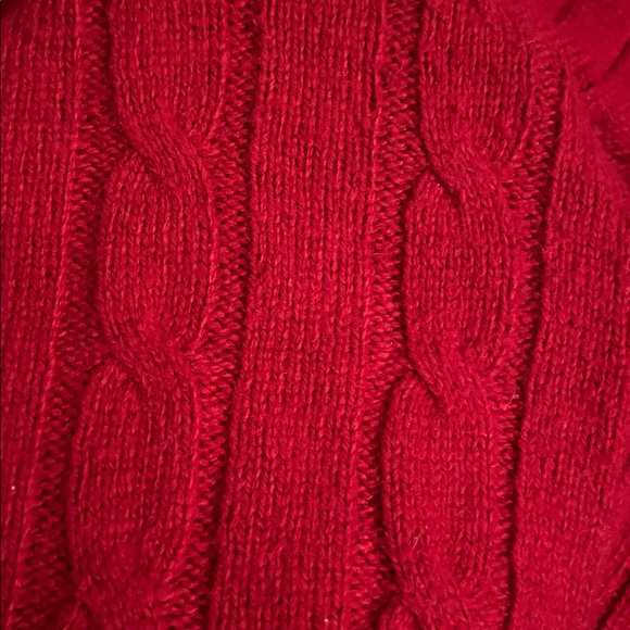 XXL Alfred Sung Cable Knit V-neck Sweater - Picture 9 of 14